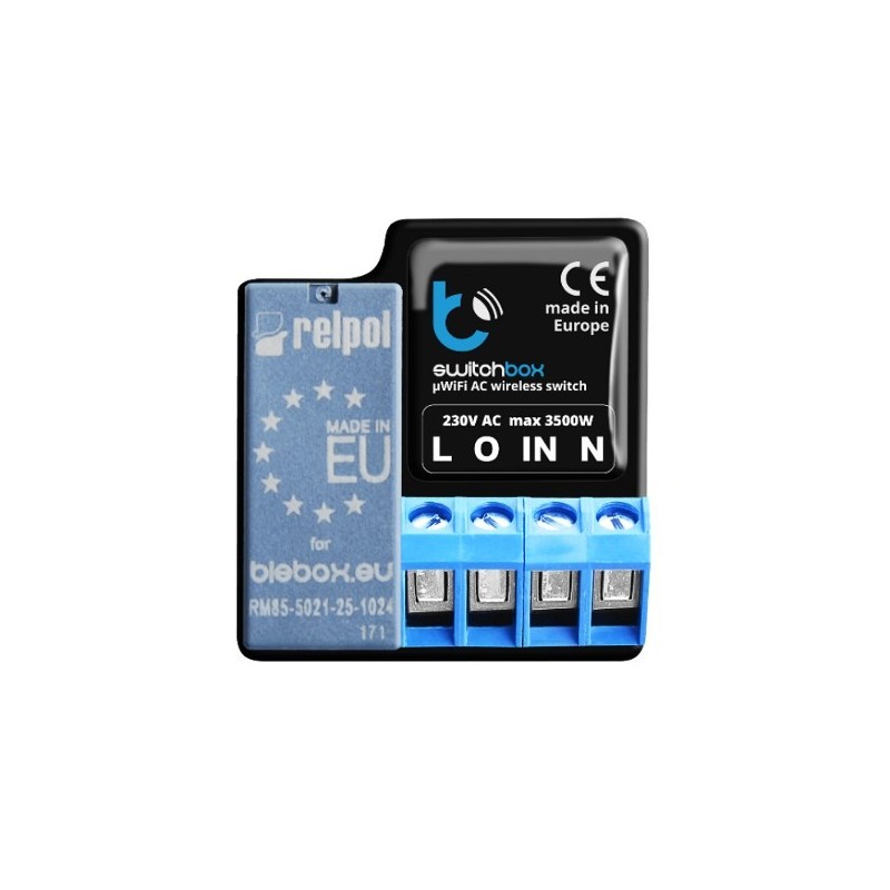 BLEBOX switchbox v3 - WYŁACZNIK 230V Z POMIAREM ZUZYCIA ENERGII