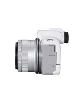 Canon EOS R50, White + RF-S 18-45mm F4.5-6.3 IS STM Kit Bezlusterkowiec 24,2 MP CMOS 6000 x 4000 px Biały