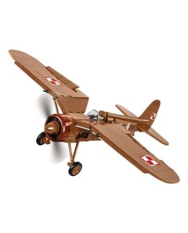 COBI 5742 Historical Collection WWII Samolot myśliwski PZL P.11c 320 klocków