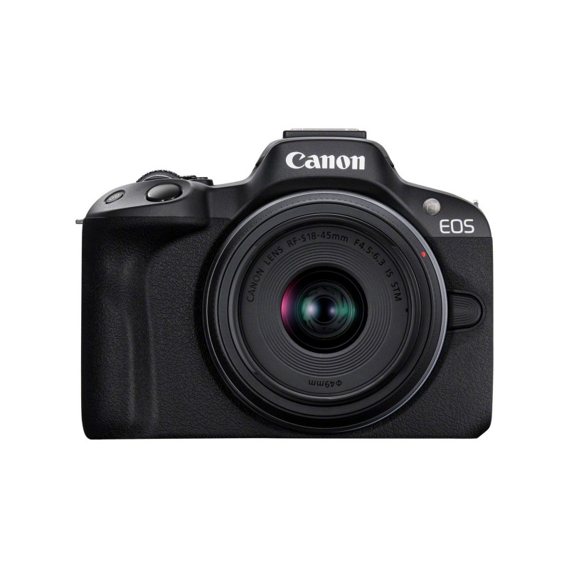 Canon EOS R50, Black + RF-S 18-45mm F4.5-6.3 IS STM Kit Bezlusterkowiec 24,2 MP CMOS 6000 x 4000 px Czarny