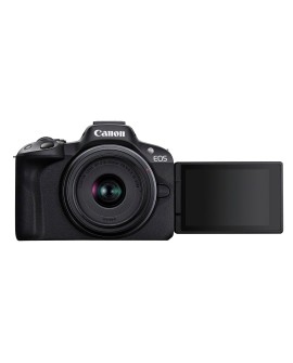 Canon EOS R50, Black + RF-S 18-45mm F4.5-6.3 IS STM Kit Bezlusterkowiec 24,2 MP CMOS 6000 x 4000 px Czarny