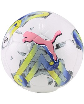 Piłka nożna Puma Orbita 5 Hybrid Lite biało-zielono-różowa 290 83785 01 3