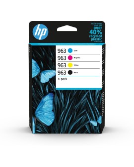 HP Zestaw 4 oryginalnych wkładów atramentowych 963 czarny/błękitny/purpurowy/żółty