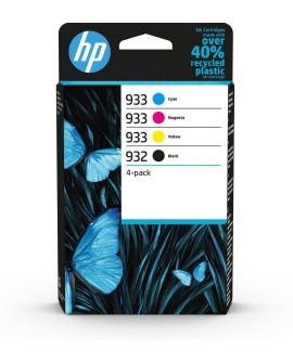 HP 932 BLACK / 933 CMY ORIGINAL/INK CARTRIDGE 4-PACK