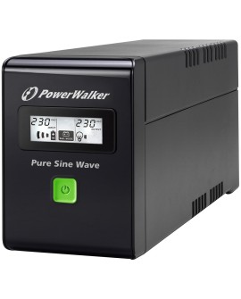PowerWalker VI 600 SW FR Technologia line-interactive 0,6 kVA 360 W 2 x gniazdo sieciowe