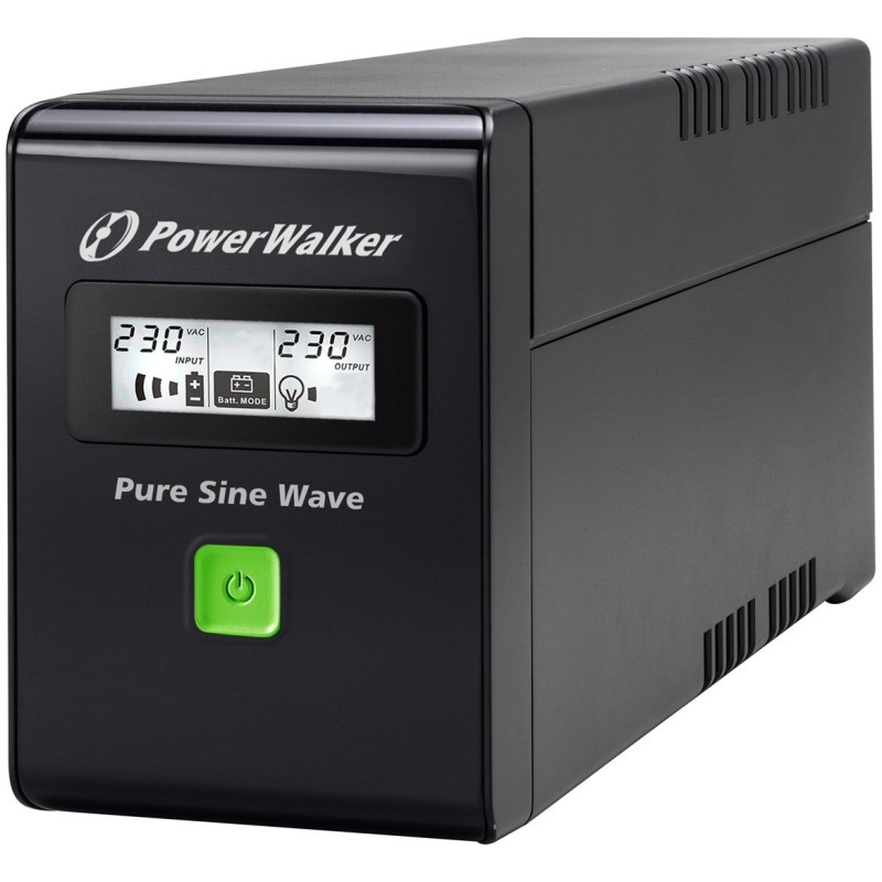 PowerWalker VI 600 SW FR Technologia line-interactive 0,6 kVA 360 W 2 x gniazdo sieciowe