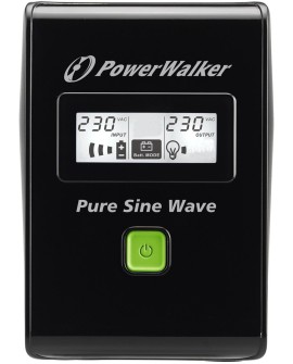 PowerWalker VI 600 SW FR Technologia line-interactive 0,6 kVA 360 W 2 x gniazdo sieciowe