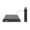 Digitus Zasilacz awaryjny UPS Online Rack 19" LCD, 1500VA/1500W, 3x12V/9Ah, 8xC13, USB, RS232, RJ45