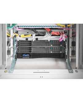 Digitus Zasilacz awaryjny UPS Online Rack 19" LCD, 1500VA/1500W, 3x12V/9Ah, 8xC13, USB, RS232, RJ45