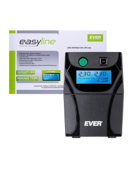 Zasilacz UPS EVER EASYLINE 650AVR USB (T/EASYTO-000K65/00)