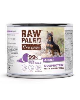 Raw Paleo Duck&Boar Adult Can 200g