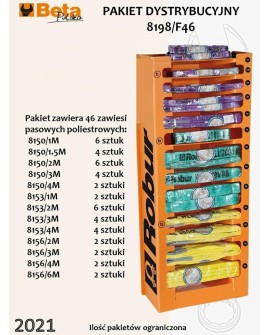 BETA ZAWIESIA PASOWE 46szt./ EKSPOZYTOR ROBUR