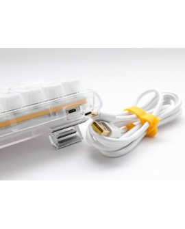 Ducky One 3 Aura White SF klawiatura Gaming USB QWERTY Amerykański międzynarodowy Biały