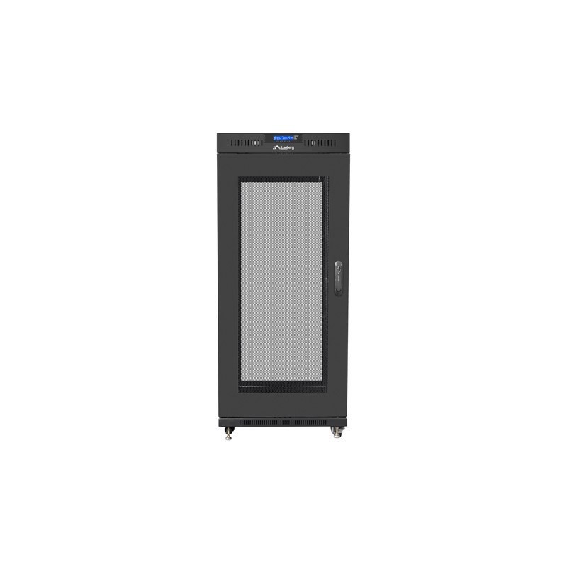LANBERG SZAFA STOJĄCA RACK 19" 27U 600X800 DRZWI PERFOROWANE LCD CZARNA FF01-6827-23BL (FLAT PACK)