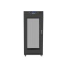 LANBERG SZAFA STOJĄCA RACK 19" 27U 600X800 DRZWI PERFOROWANE LCD CZARNA FF01-6827-23BL (FLAT PACK)
