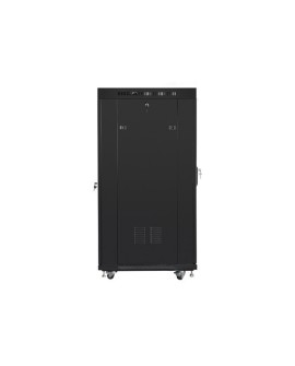 LANBERG SZAFA STOJĄCA RACK 19" 27U 600X800 DRZWI PERFOROWANE LCD CZARNA FF01-6827-23BL (FLAT PACK)