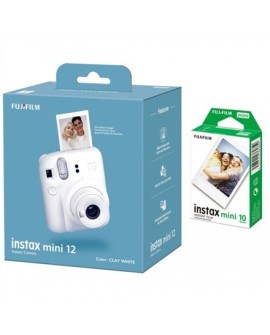 CAMERA INSTANT W/10SH GLOSSY/INSTAX MINI 12 WHITE FUJIFILM