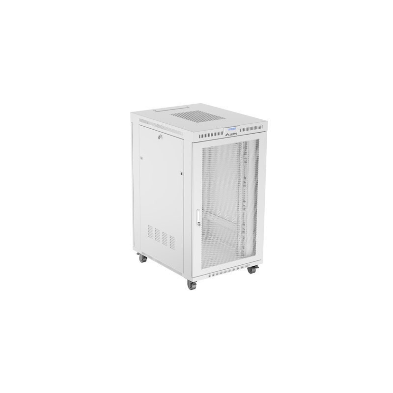 SZAFA INSTALACYJNA RACK STOJĄCA 19" 27U 800X1000 SZARA DRZWI PERFOROWANE LCD LANBERG (FLAT PACK)