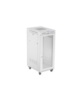 SZAFA INSTALACYJNA RACK STOJĄCA 19" 27U 600X800 SZARA DRZWI PERFOROWANE LCD LANBERG (FLAT PACK)