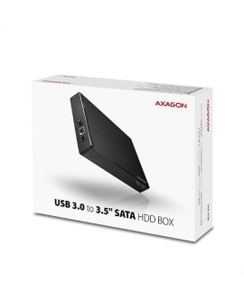 AXAGON EE35-XA3 Obudowa zewnętrzna 3.5", USB 3.0, SATA II, Aluminium - czarna