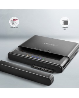 Axagon ADSA-CC USB-C 10Gbps - NVMe M.2 SSD & SATA 2.5/3.5 SSD/HDD CLONE MASTER 2 - Digital/Daten - NVMe USB 3.2 Gen 2 (3.1 Gen