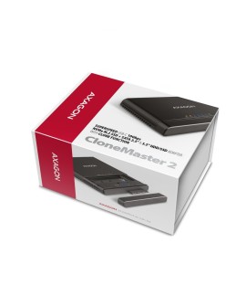 Axagon ADSA-CC USB-C 10Gbps - NVMe M.2 SSD & SATA 2.5/3.5 SSD/HDD CLONE MASTER 2 - Digital/Daten - NVMe USB 3.2 Gen 2 (3.1 Gen