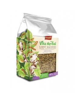 Vita Herbal dla gryzoni, larwy mącznika, 80 g