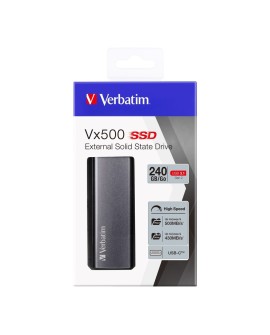VERBATIM DYSK ZEWNĘTRZNY SSD VX500 240GB USB-C 3.1 47442