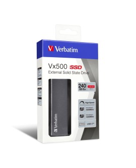 VERBATIM DYSK ZEWNĘTRZNY SSD VX500 240GB USB-C 3.1 47442