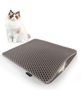 DIAMENTIQ Mata pod kuwetę dla kota wycieraczka box Szary prostokąt 45x60