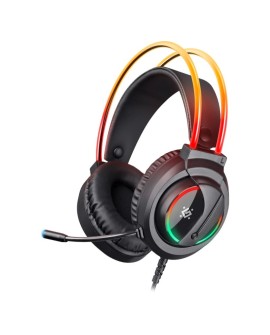 SŁUCHAWKI DEFENDER Z MIKROFONEM FLAME RGB