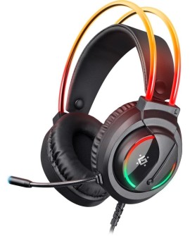 SŁUCHAWKI DEFENDER Z MIKROFONEM FLAME RGB