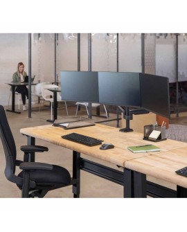 Fellowes 8042601 uchwyt / stojak do monitorów 68,6 cm (27") Czarny Biurko