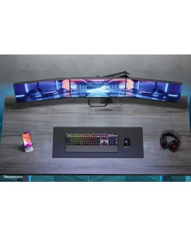 Neomounts NM-D775DX3BLACK uchwyt / stojak do monitorów 68,6 cm (27") Biurko Czarny