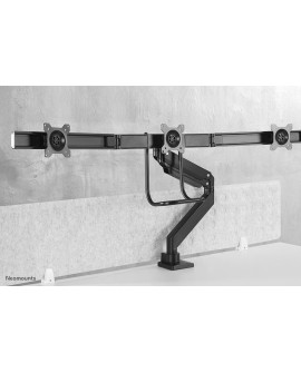Neomounts NM-D775DX3BLACK uchwyt / stojak do monitorów 68,6 cm (27") Biurko Czarny
