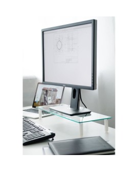 Techly ICA-MS 461 uchwyt / stojak do monitorów 81,3 cm (32") Biurko Przezroczysty