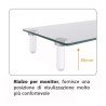 Techly ICA-MS 461 uchwyt / stojak do monitorów 81,3 cm (32") Biurko Przezroczysty