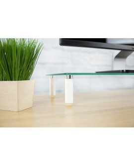 Techly ICA-MS 461 uchwyt / stojak do monitorów 81,3 cm (32") Biurko Przezroczysty