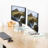 Techly ICA-MS 461 uchwyt / stojak do monitorów 81,3 cm (32") Biurko Przezroczysty