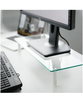 Techly ICA-MS 461 uchwyt / stojak do monitorów 81,3 cm (32") Biurko Przezroczysty