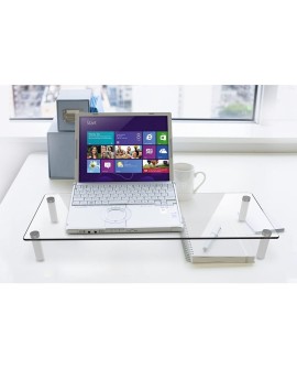 Techly ICA-MS 461 uchwyt / stojak do monitorów 81,3 cm (32") Biurko Przezroczysty