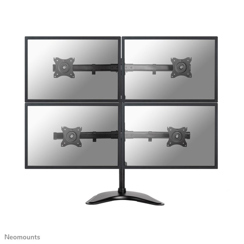Neomounts NM-D335D4BLACK uchwyt / stojak do monitorów 68,6 cm (27") Biurko Czarny