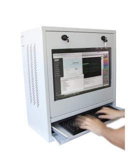 Techly ICRLIM10 stojak 1U Szafa wisząca Szary