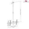 Uchwyt ścienny do telewizora Maclean MC-631 (sufitowy, Uchylny 32" - 55" max. 50kg)