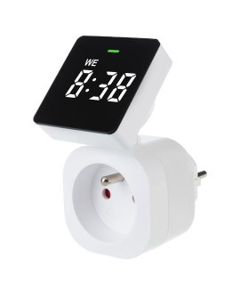 GREENBLUE WŁĄCZNIK CZASOWY-TIMER CYFROWY MAX. OBCIĄŻENIE 16A, IP20 GB610 E