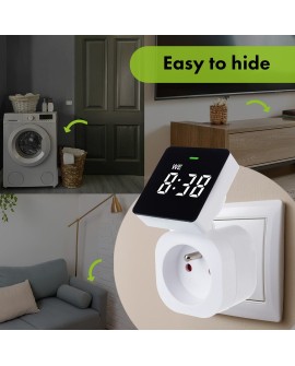 GREENBLUE WŁĄCZNIK CZASOWY-TIMER CYFROWY MAX. OBCIĄŻENIE 16A, IP20 GB610 E