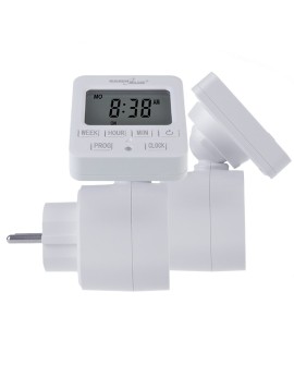 GREENBLUE WŁĄCZNIK CZASOWY- TIMER CYFROWY MAX. OBCIĄŻENIE 16A, IP20 GB605 E