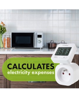 GREENBLUE MIERNIK ENERGII WATOMIERZ 16A, MAX. 3680W, PODTRZ.PAMIĘCI GB615 E