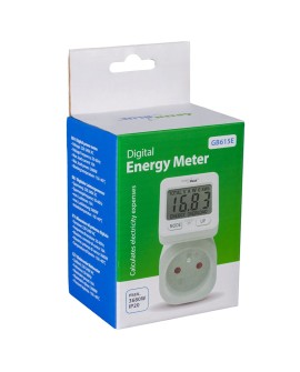 GREENBLUE MIERNIK ENERGII WATOMIERZ 16A, MAX. 3680W, PODTRZ.PAMIĘCI GB615 E