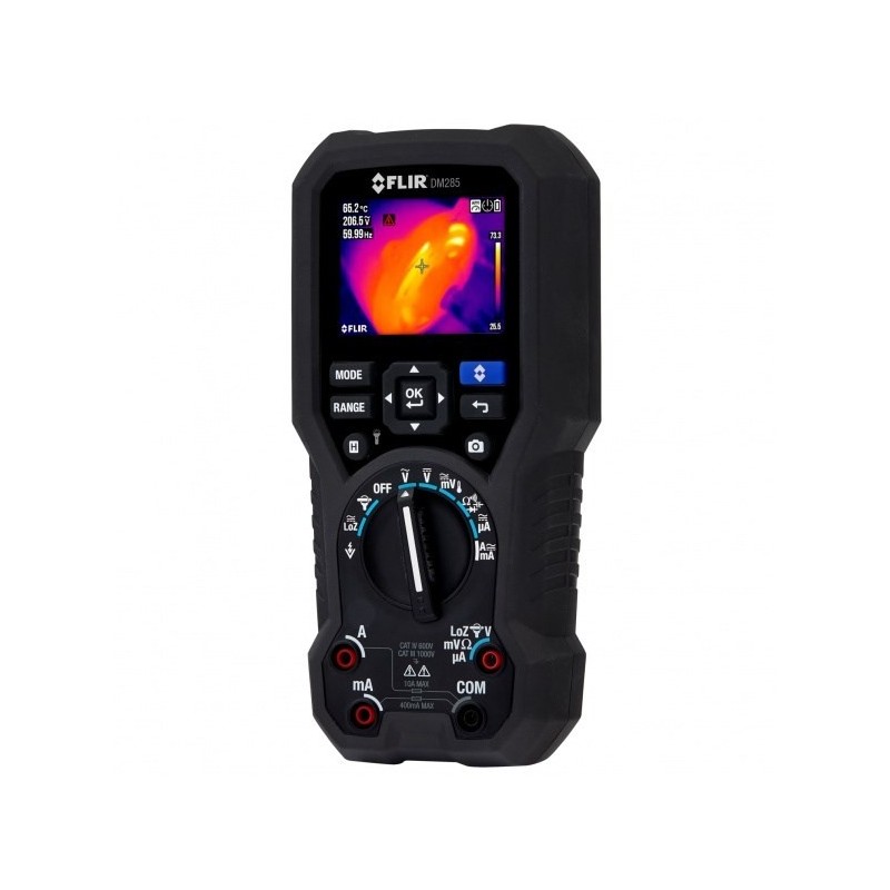 FLIR MULTIMETR TERMOWIZYJNY Z FUNKCJĄ IGM, 160X120PX, 150STC, TERMOPARA, AKUMULATOR LI-POLY, CĘGI POMIAROWE FLEXY, DM285-FK